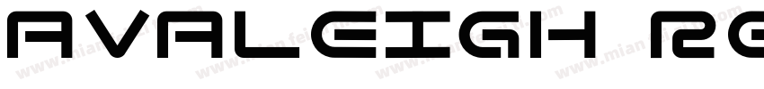 avaleigh regular字体转换